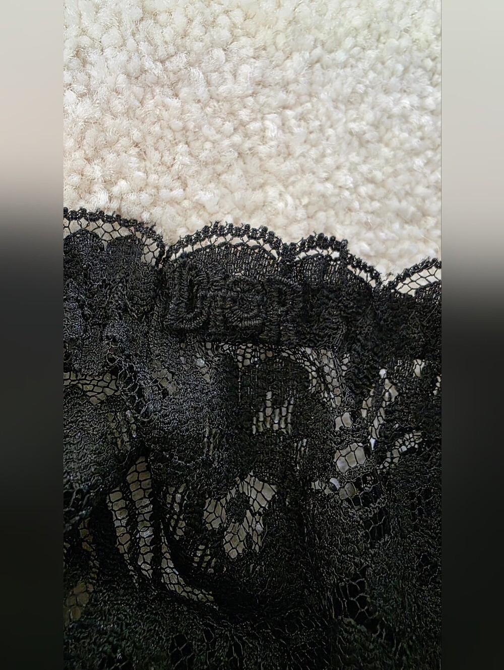 Vintage‎ Christian Dior Intimates Black Lacey Garter Belt Sexy OS